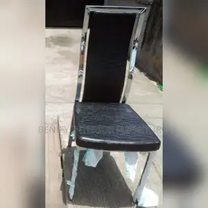 Big Form Leather Dining Chair