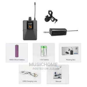 Single Rechargeable Lapel Camera Wireless Mic