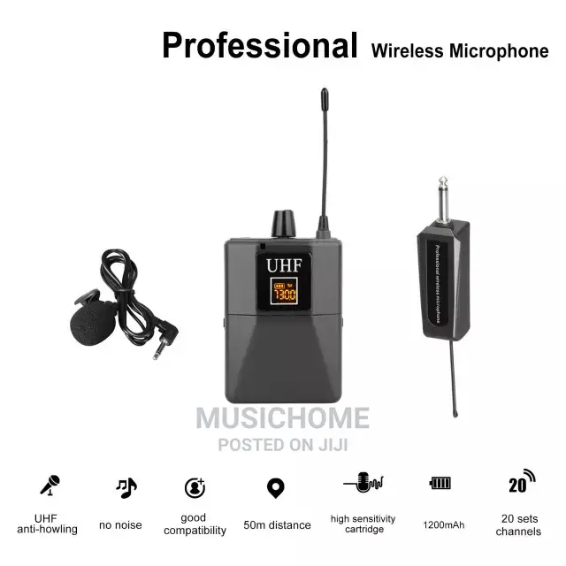 Single Rechargeable Lapel Camera Wireless Mic