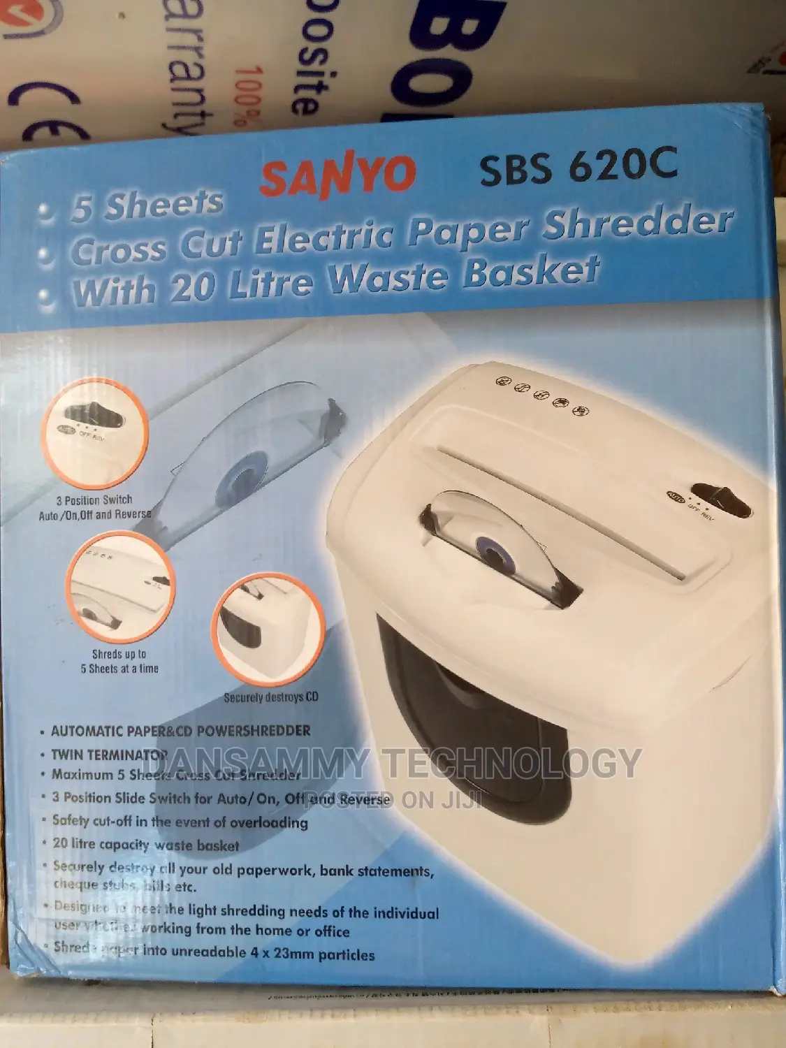 Sayo Sbs 620c Paper Shredder