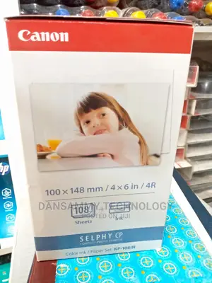 Canon Selphy Colour Ribbon Ink/Photo Paper Set - KP-108IN