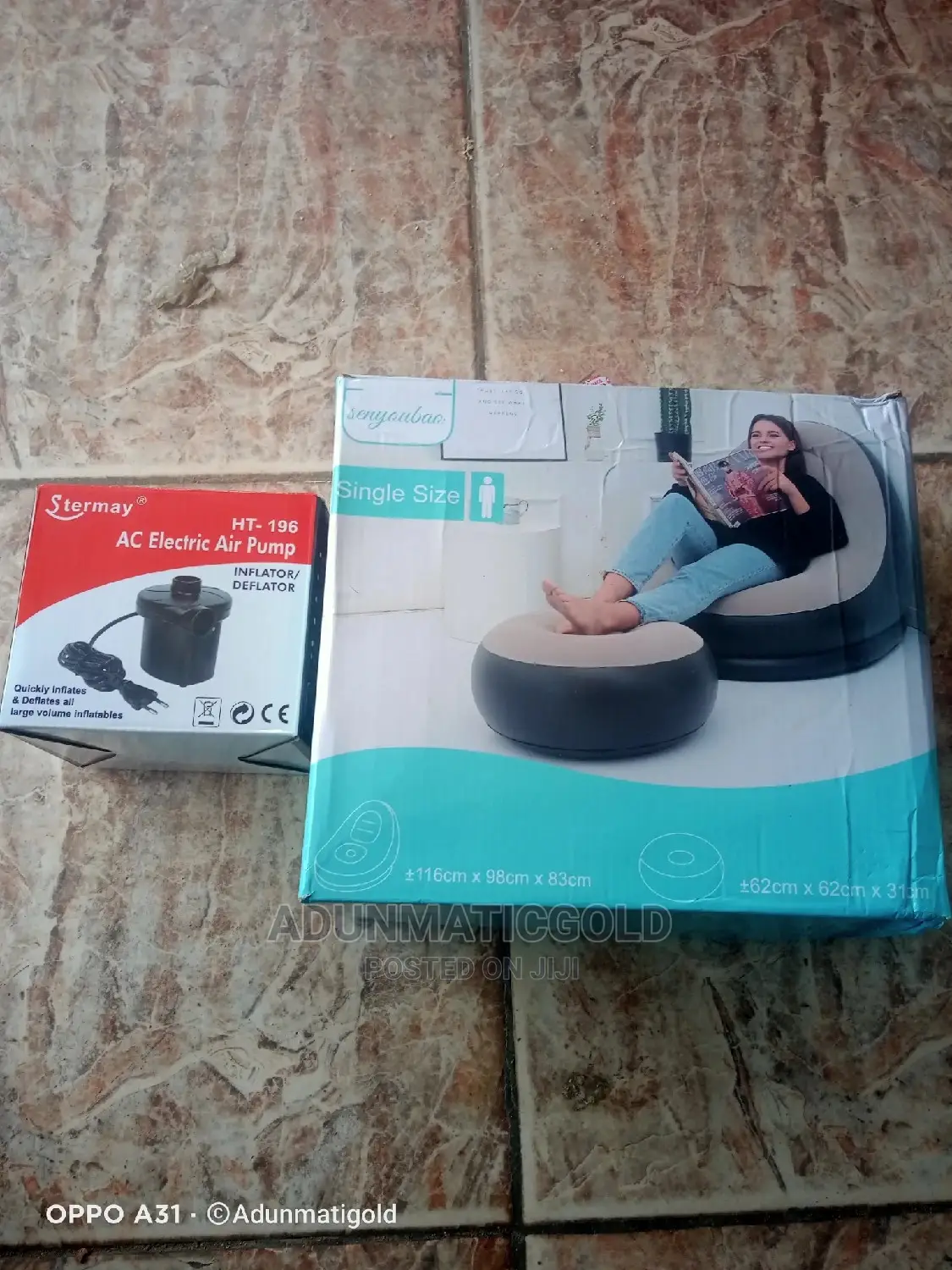 Inflatable Sofa With Foot Rest