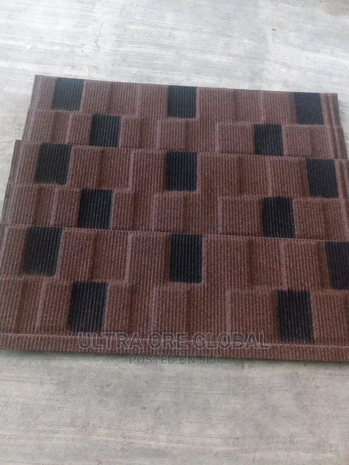 Shingle Coffee Brown and Black Stone Tiles Roofing Sheet