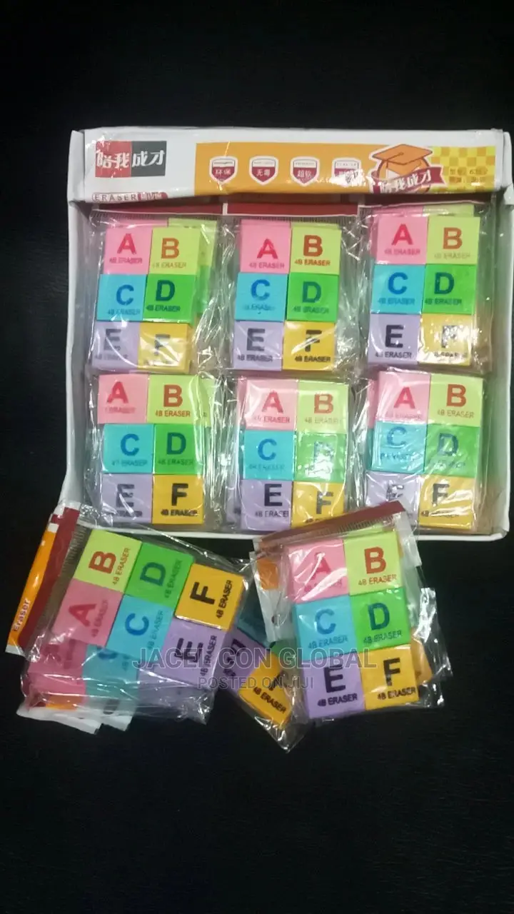 A,B,C,D,E,F Erasers