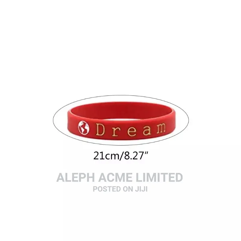 1000 Pieces Customized Embossed Silicone Wristbands Souvenir