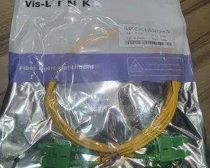Vis-Link Fiber Patch Cord Single Mode SC/SC APC Duplex, 1M