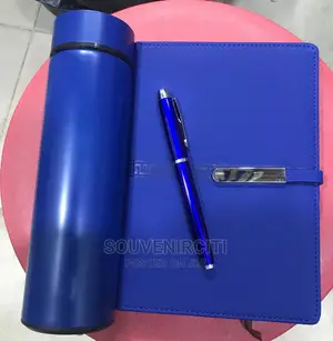 3-in-1 Gift Set -Flask-Pen-Notepad -MOQ 50pcs