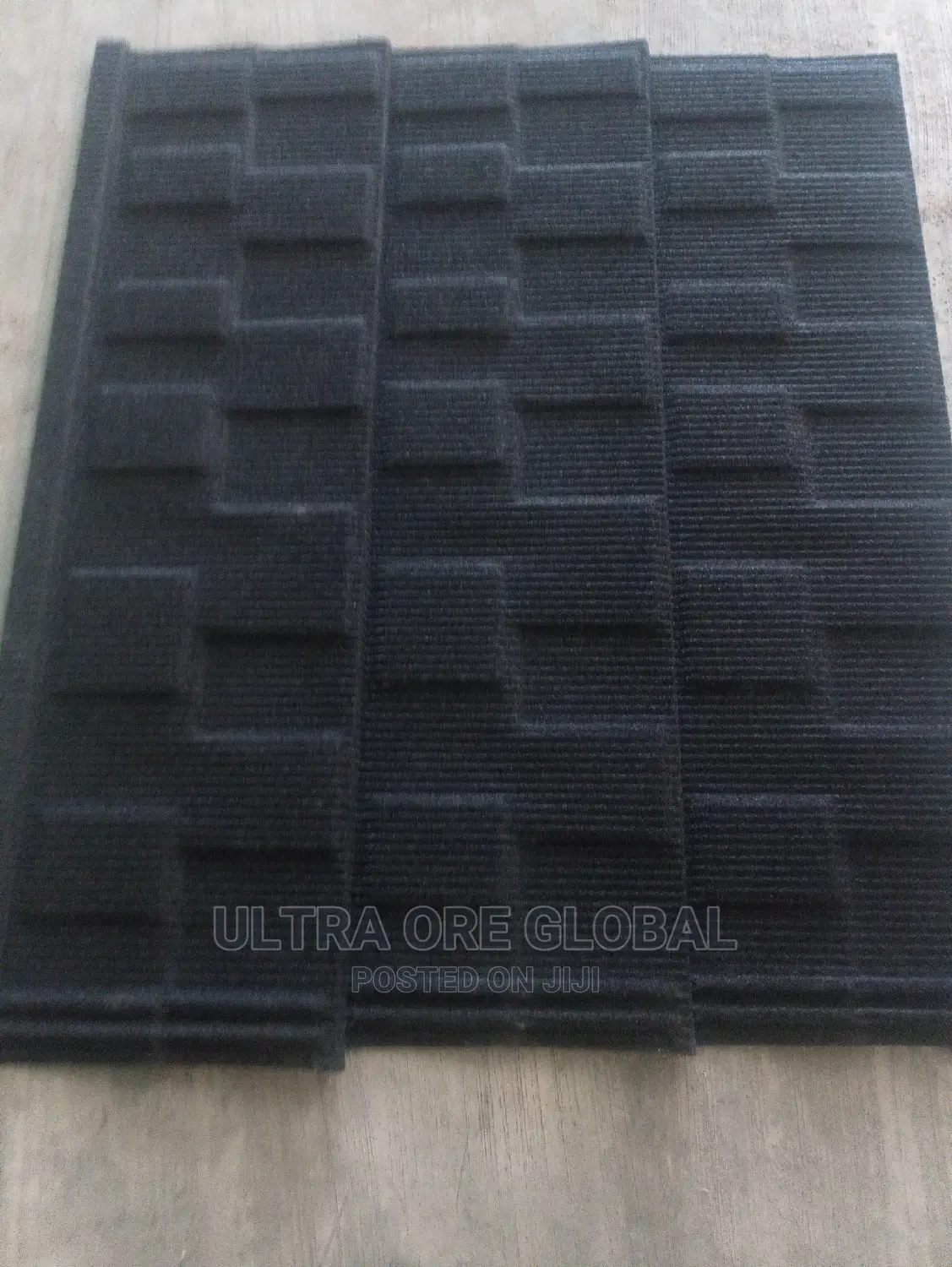 Pure Black Shingle Stone Tiles