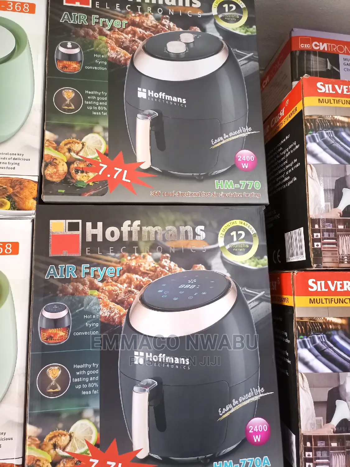Hoffman Electronic 7.7litres Healthy Airfyer. 2400watts.