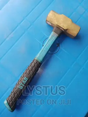 2kg Brass Sledge Hammer With Rubber Handle