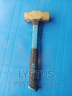 2kg Brass Sledge Hammer With Rubber Handle