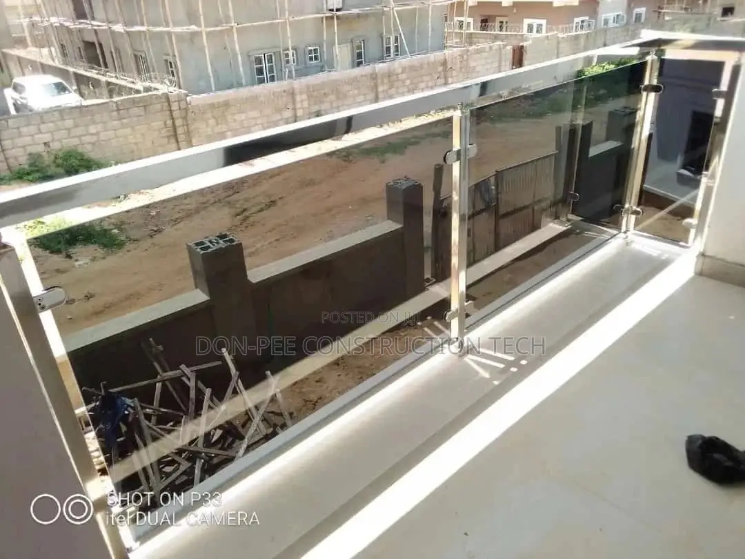 Square Pipe Glass Rails