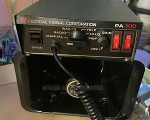 Federal Signal Pa300 Electronic Siren Amplifier and Speaker