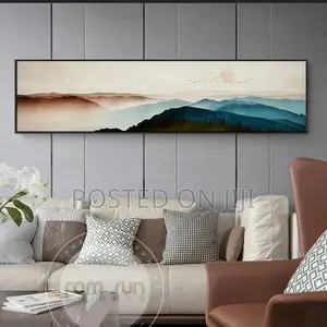 New Chinese Style Abstract Landscape Canvas Painting