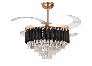 Chandelier Fan Crystal Flashlight By500 3in1