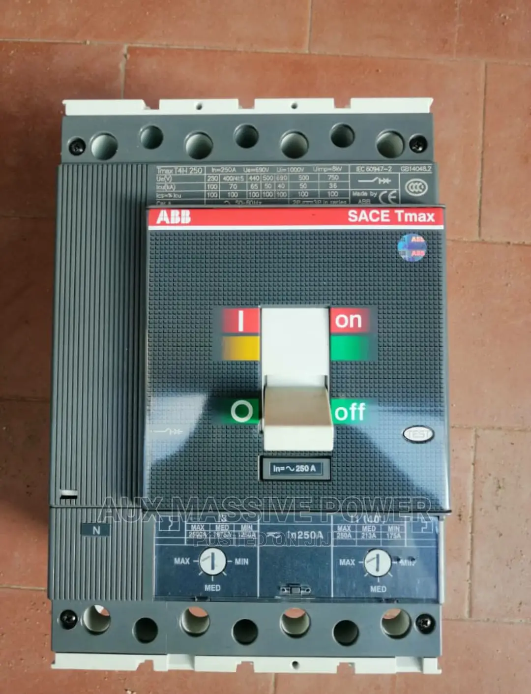 ABB Breaker 250ah 4poles