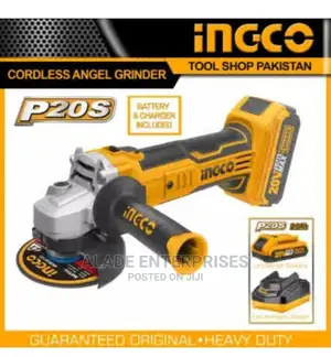 Ingco Cordless Angle Grinder 41⁄2" With Battery and Charger