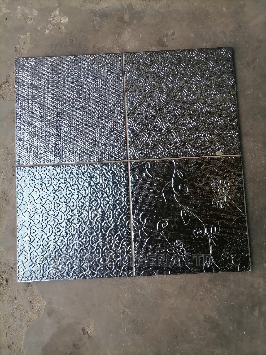 Four Square Silver Spanish Tiles