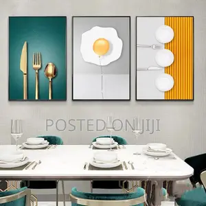 Nordic Abstract Kitchen Knife Decorative Pictures