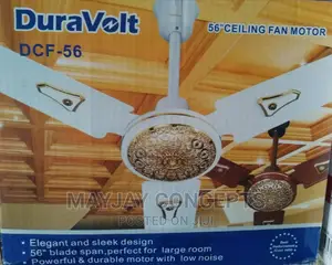 Duravolt Giant 56inches Ceiling Fan-Brown and Whitecolour