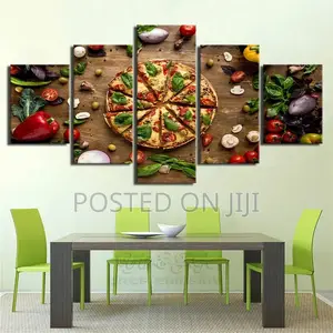 5panel Pizza Food Wall Artwork Printing