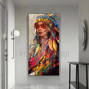 Native Woman Canvas Paintings