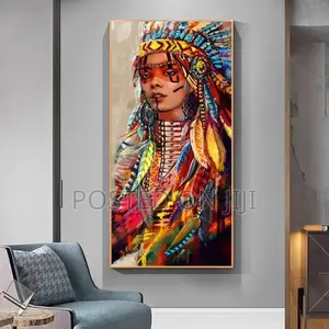Native Woman Canvas Paintings