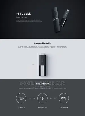 Mi Tv Stick With Built in Chromecast (Black)