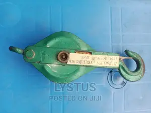 4" Single Pulley Block, 1 Ton With Hook, Snatch Bloack