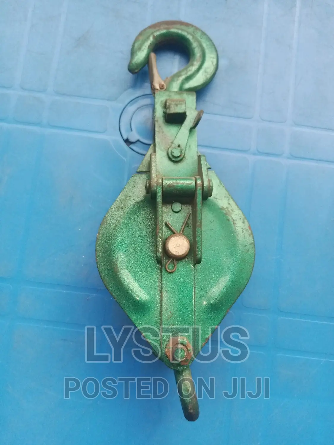 4" Single Pulley Block, 1 Ton With Hook, Snatch Bloack