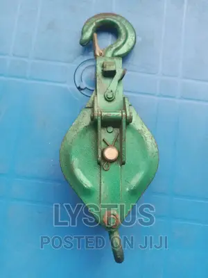 4" Single Pulley Block, 1 Ton With Hook, Snatch Bloack