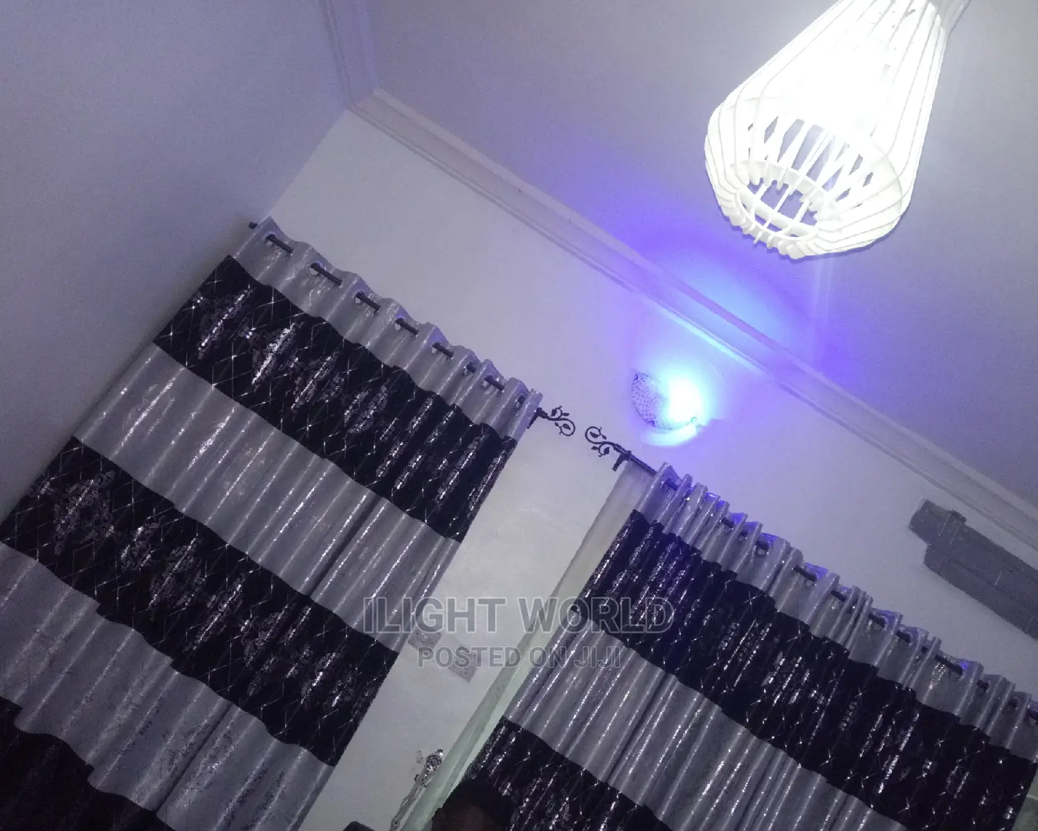 Quality Full Wall Length Fabric Curtains.