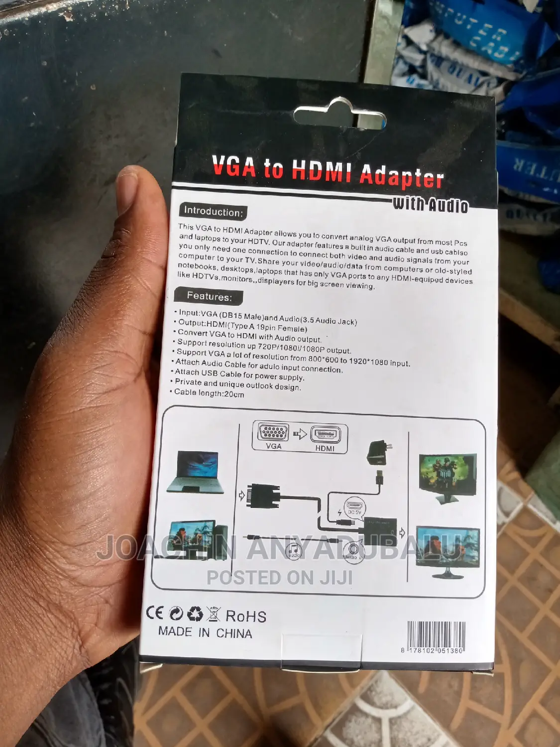 VGA to HDMI Adapter