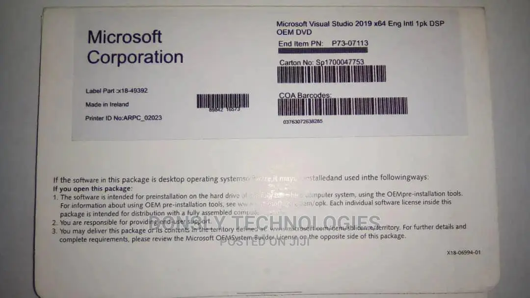 Microsoft Visual Studio 2019
