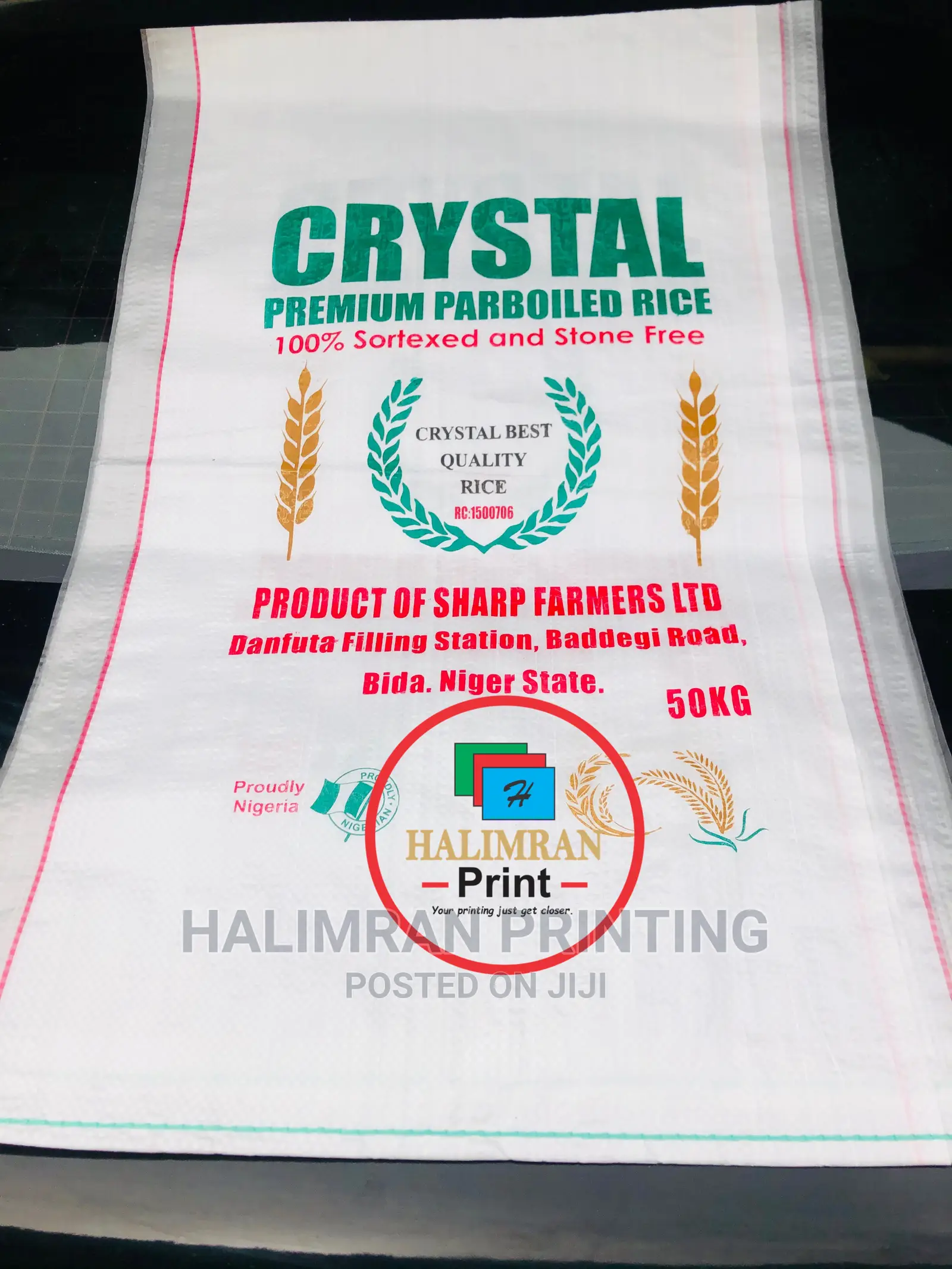 Rice Sack Printing