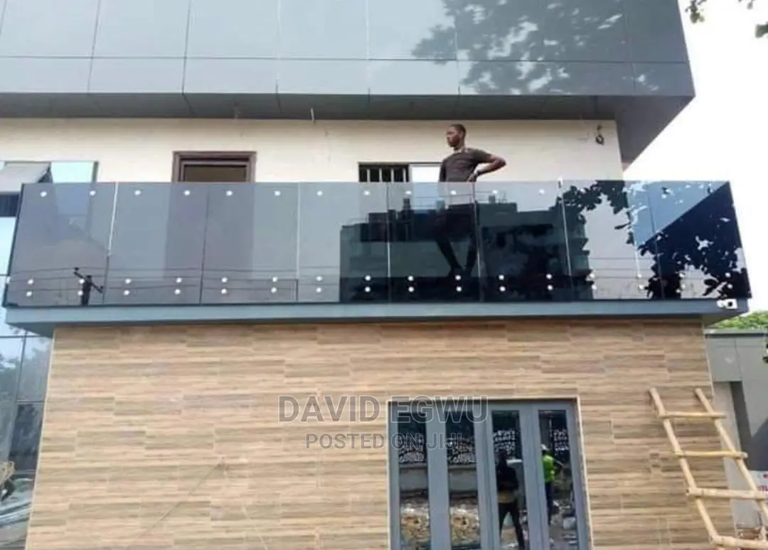 Glass Staircase and Balcony Rail