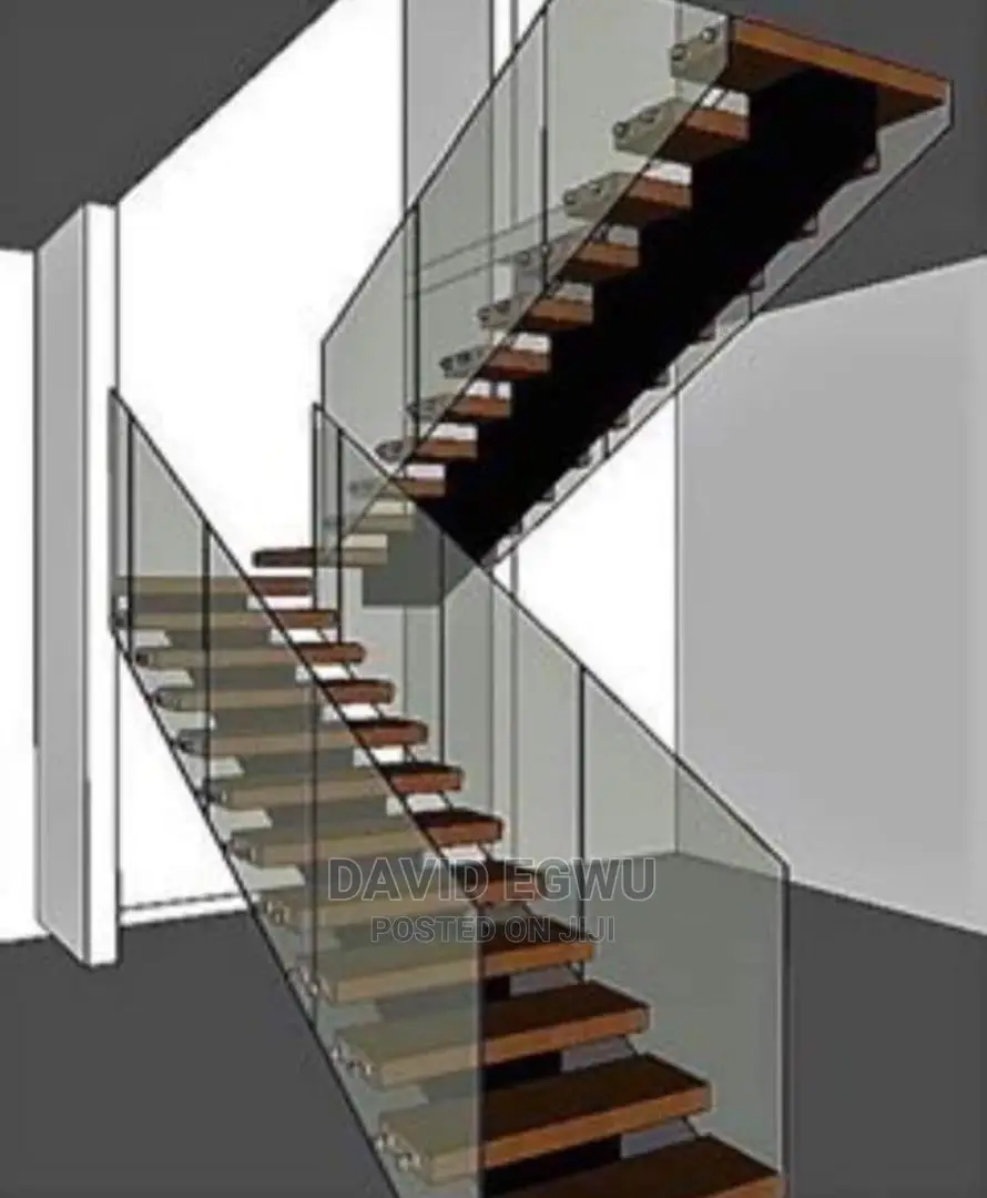 Glass Staircase and Balcony Rail