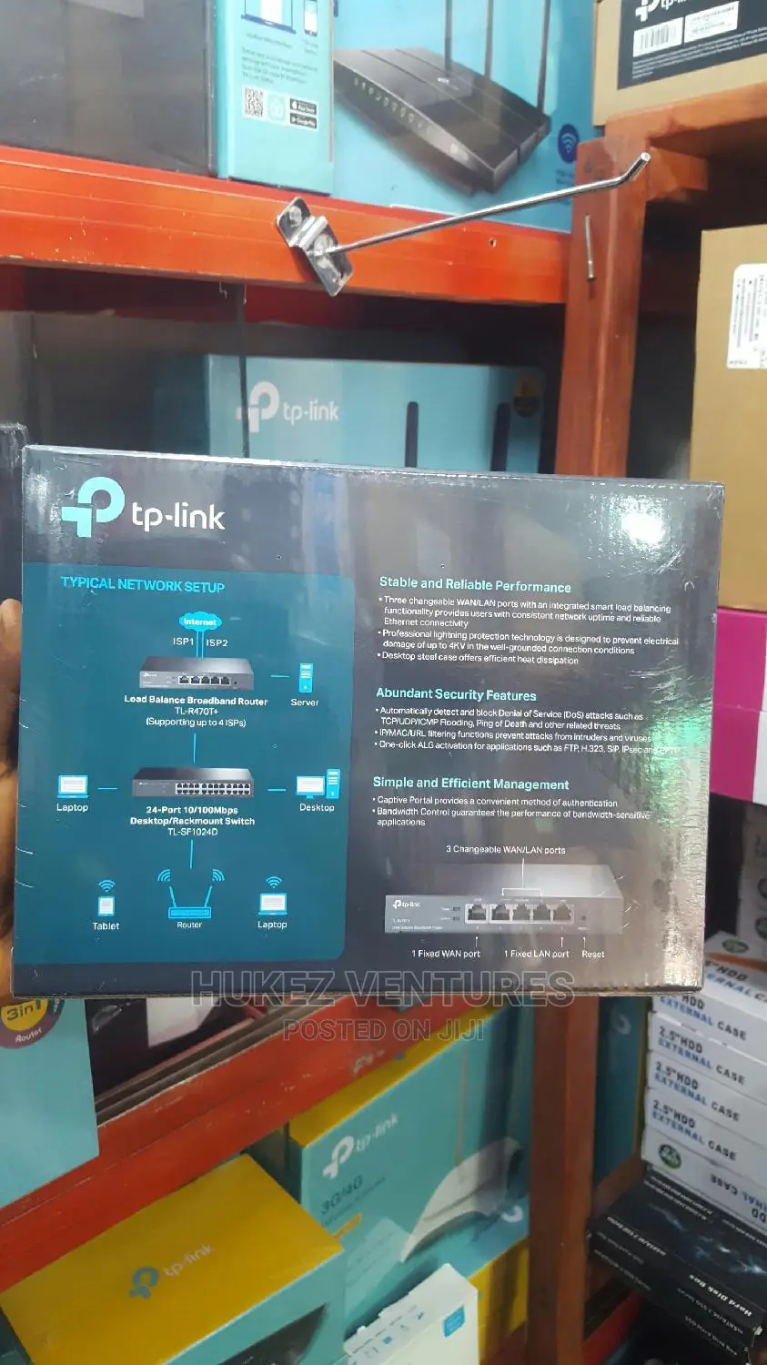 Tp-Link Load Balance Broadband Router TL-R470T+