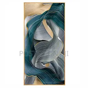Black and White Gold Modern Art