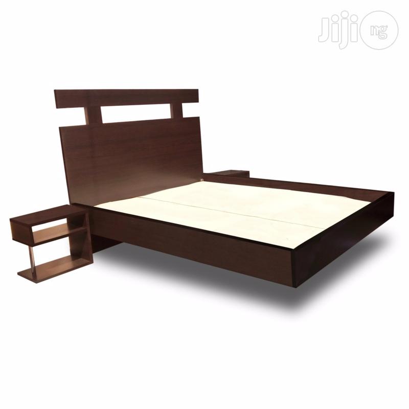 Floating Bed Frame With 2 Side Desks. 4.5ft X 6ft