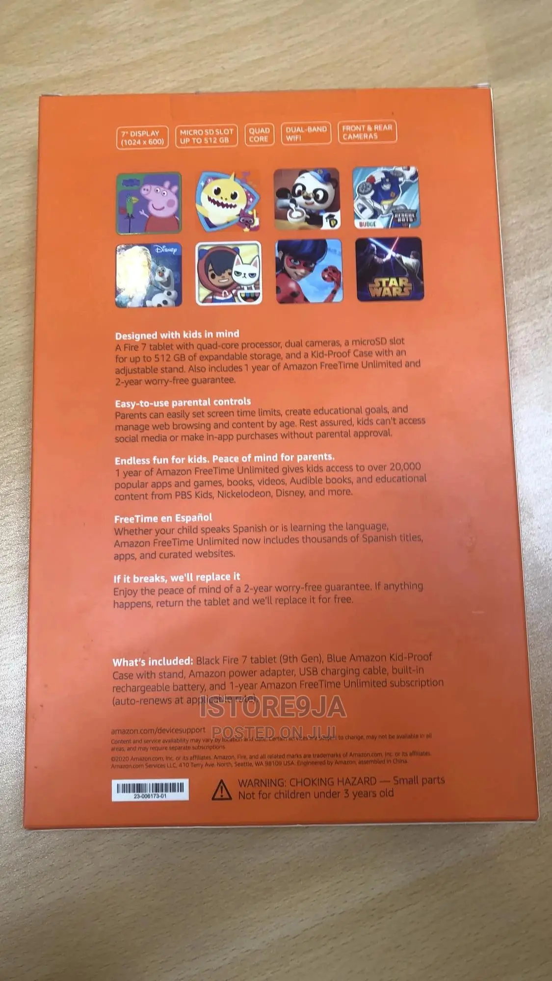 New Amazon Fire 7 16 GB Blue
