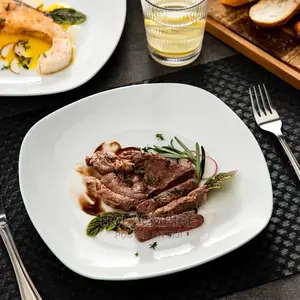 6-Piece Ceramic Plate White