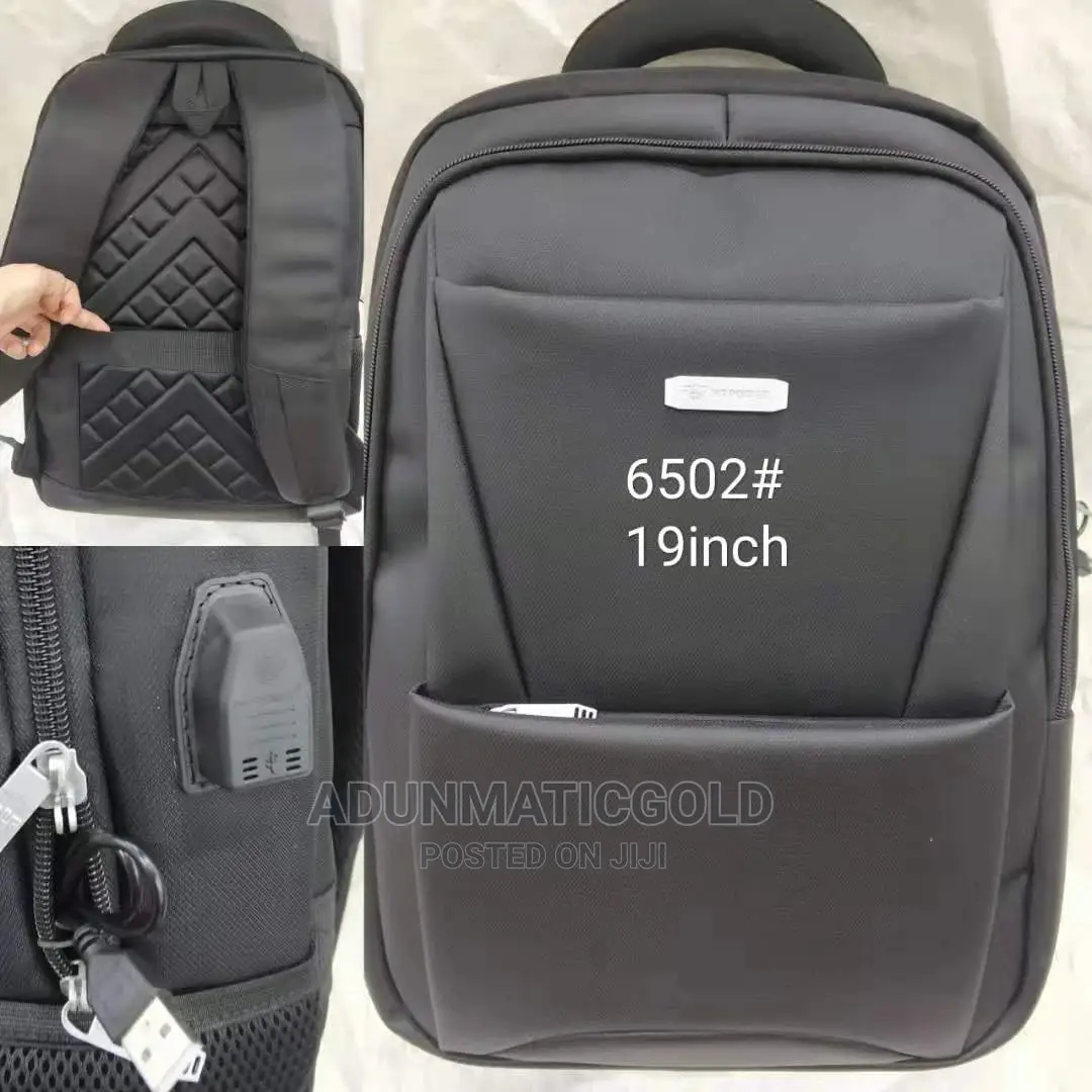Back Laptop Bag With USB Charger