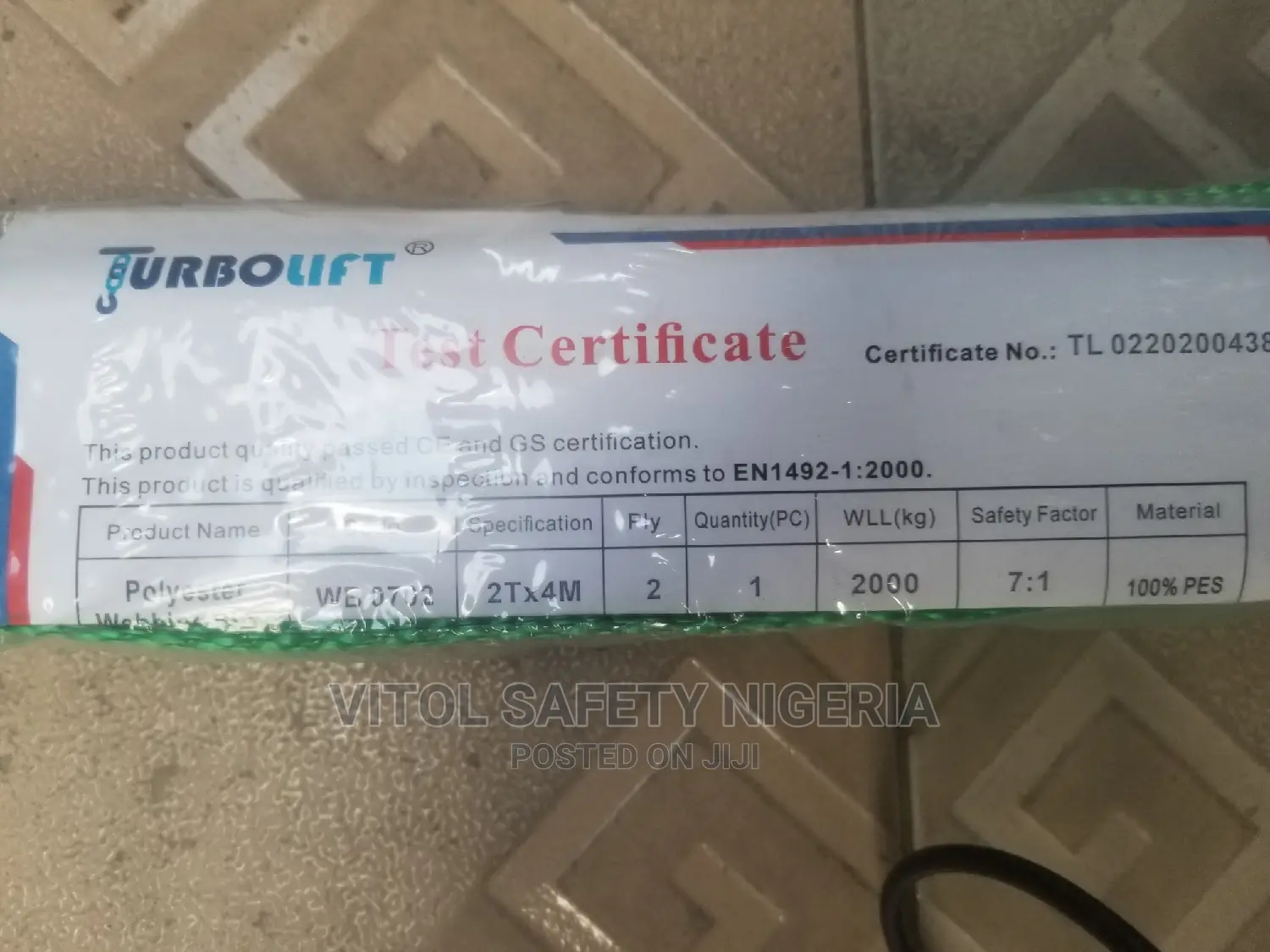 2ton Flat Lifting Belt