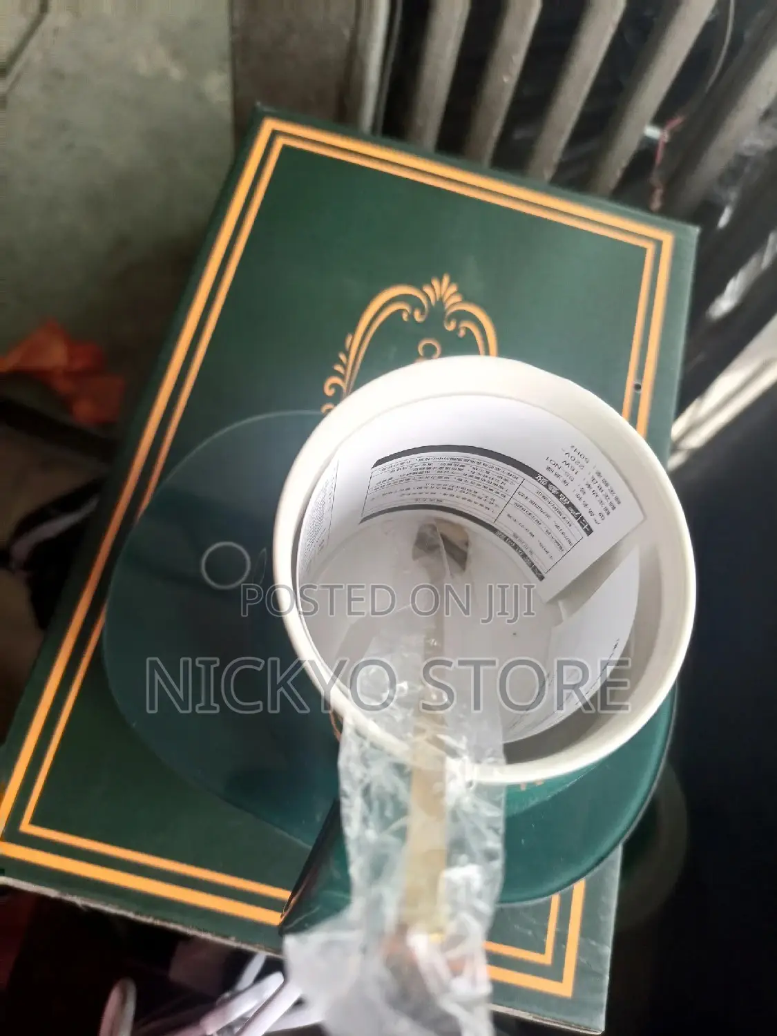 Lucky Ceramic Coffee Cup With Automatic Heating Pad