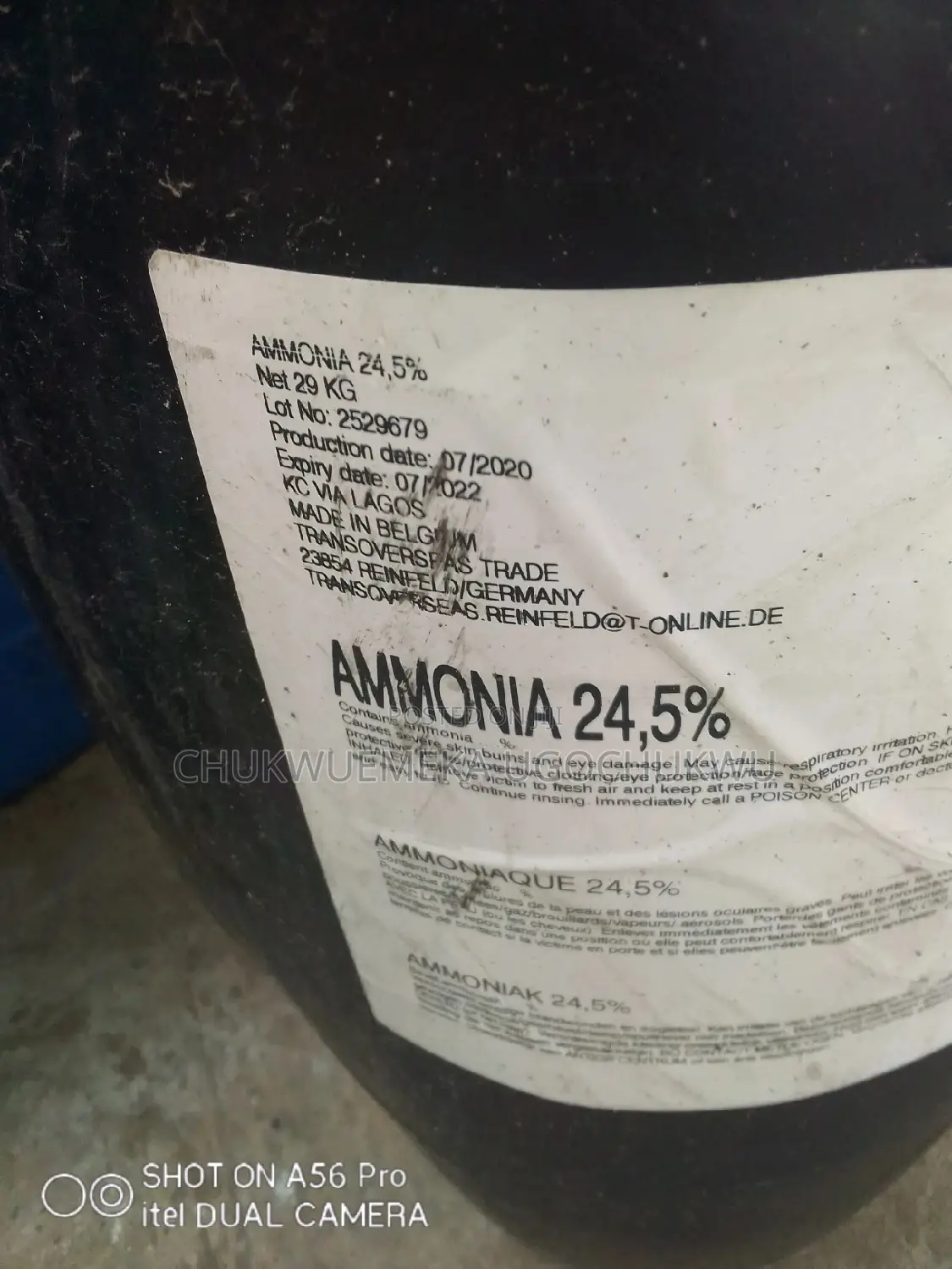 This Is Ammonia Liquid