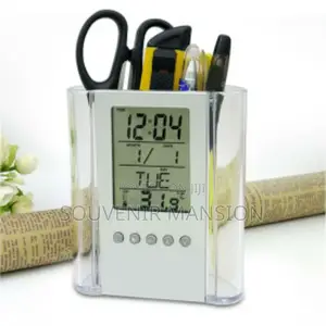 Pen Holder With Digital Clock and Temperature