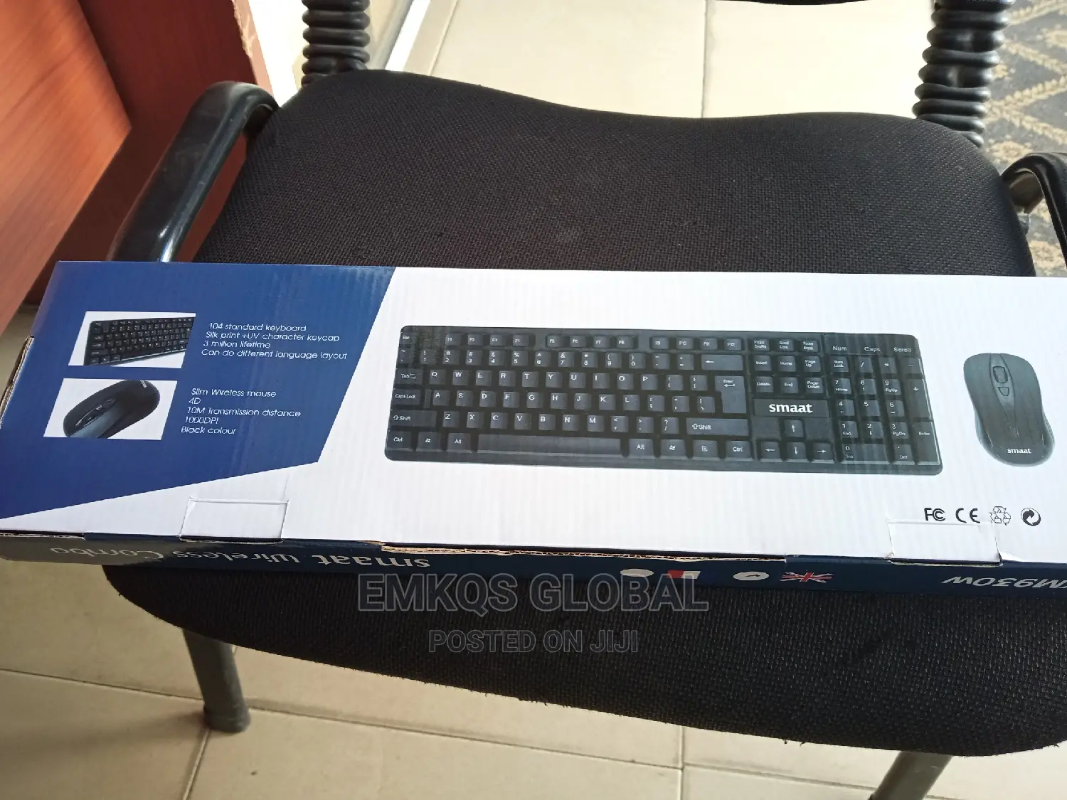 Smaat Wireless Keyboard and Optical Mouse.