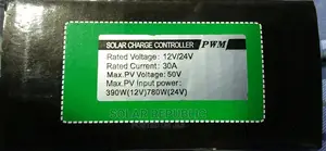 30A 12.24V Tk Charge Controller