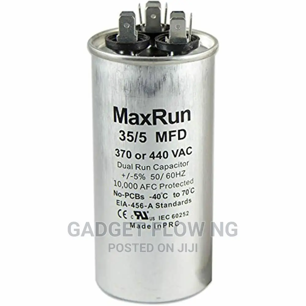 MAXRUN 35+5 MFD Uf 370 or 440 Volt VAC
